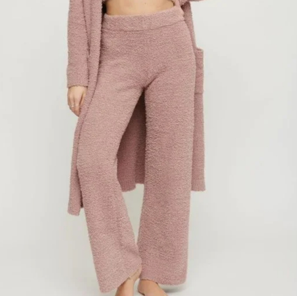 Dynamite Plush Loungewear Mauve Dusty Nude Pants